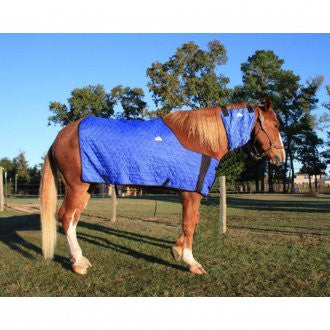 Techniche HyperKew Evaporative Horse Cooling Blanket-Blue SM-M