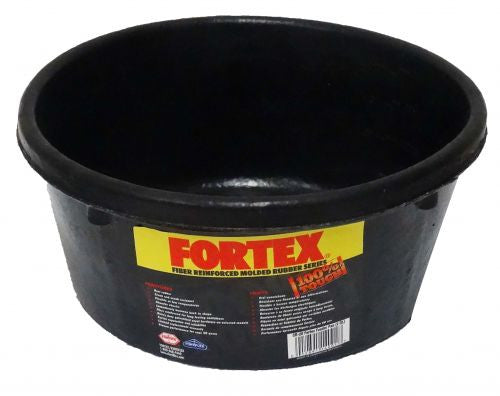 2 QT FORTEX rubber feed pan.