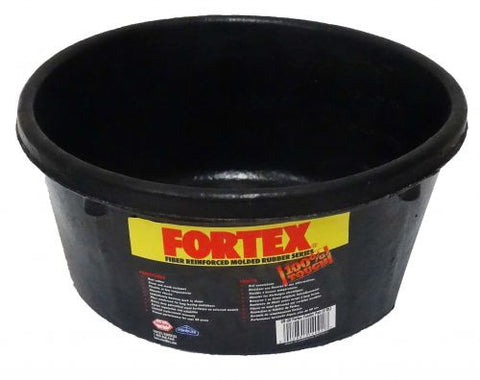 4 QT FORTEX rubber feed pan.