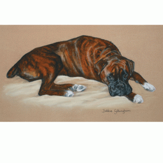 Sally Mitchell Fine Art Dog Prints - In Trouble Again