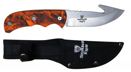 Snake Eye ™  440 Stainless steel knife with camo handle